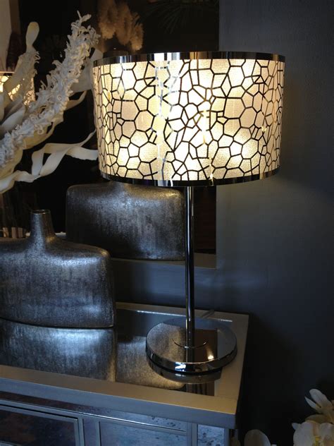 This Unique Table Lamp Has An Interesting Mosiac Shade That Will Update