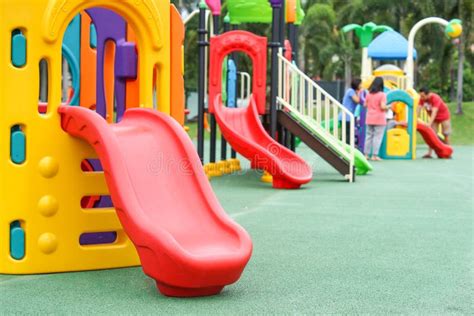 Colorful Playground Stock Photo Image Of Slider Leisure 76590368