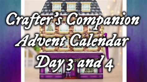 Crafters Companion Advent Calendar Day 3 And 4 Opening And Makes