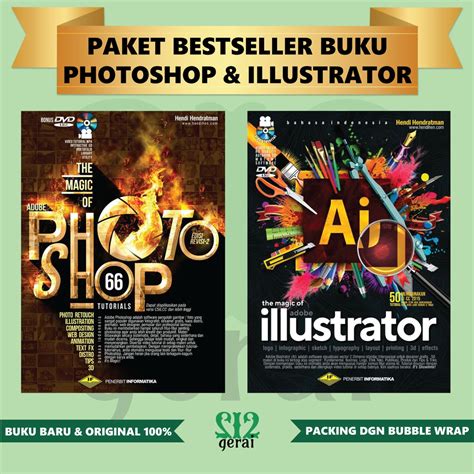 Jual PAKET BUKU ILLUSTRATOR ADOBE ILLUSTRATOR DAN ADOBE PHOTOSHOP Shopee Indonesia