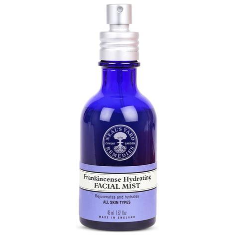 Neals Yard Remedies Frankincense Hydrating Facial Mist 45ml Facial Mist Natural Cleanser