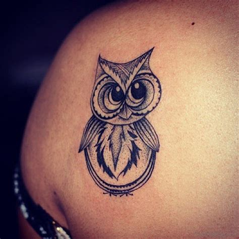 50 Glossy Owl Tattoos On Back
