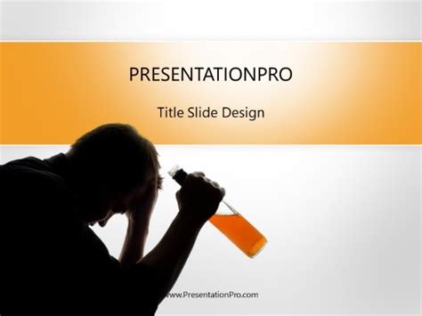 Alcohol Addiction Powerpoint Template Presentationpro