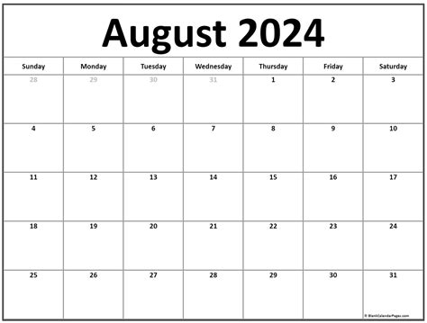 August 2024 Calendar Template Monthly Asu Fall 2024 Calendar