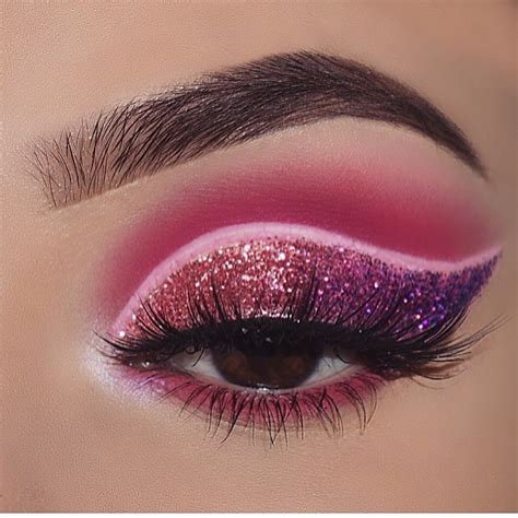 Stylegps Pink Glitter Eyeshadow Pink Makeup Holographic Makeup