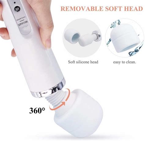 powerful personal wand massager quiet handheld electric back massager with 10 vibration modes