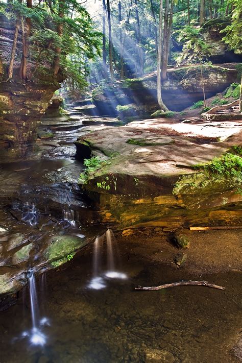 There are plenty of stairs to keep the blood pumping. PhotoWalk - Cantwell Cliffs, Hocking Hills State Park ...