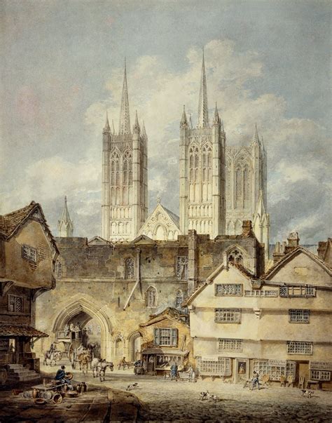 J M W Turner Painted This Detailed View Of Lincoln Cathedrals 83 Metre