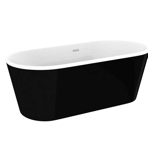 Brooklyn Black 1690 X 790mm Double Ended Freestanding Bath At Victorian