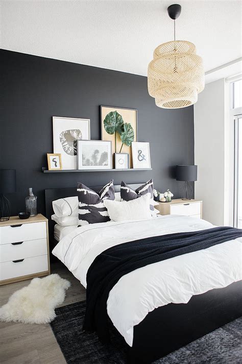Dark And Dramatic Give Your Bedroom A Glam Makeover With Black Accent