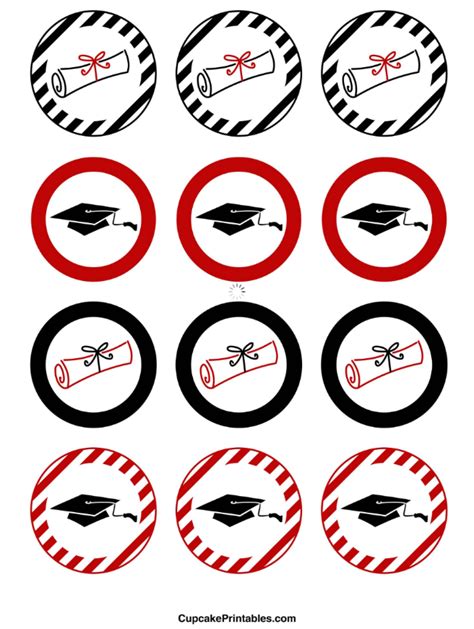 Toppersgraduation Cupcake Toppers