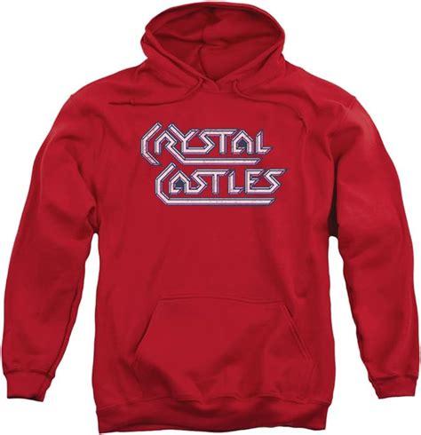 Atari Mens Crystal Castles Logo Pullover Hoodie Uk Fashion