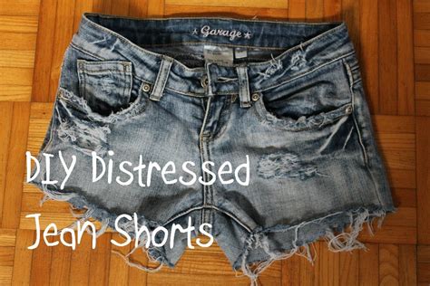 ♦diy♦ Turn Jeans Into Distressed Jean Shorts 3 Different Ways Youtube