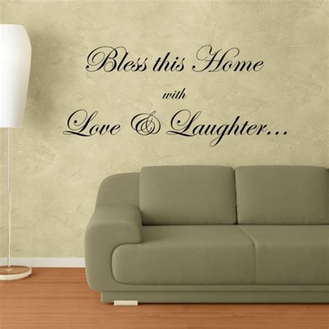 Bless This Home With Love And Laughter Wall Decals Wall Decals