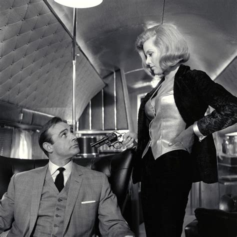 Sean Connery And Honor Blackman Goldfinger 1964 Bond Girls James