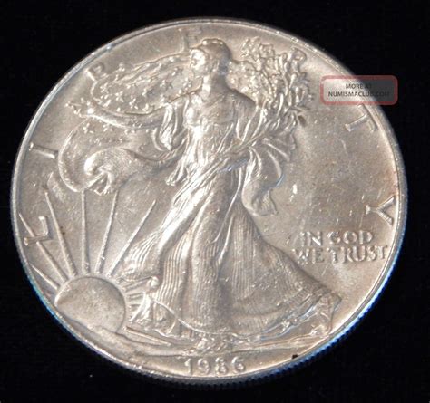 1986 American Silver Eagle Bullion Coin Rare Key Date Circulated Nr