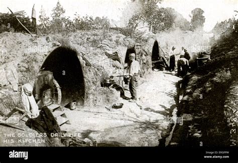 Soldierss Daily Life During World War 1 Kitchen In The Trenches