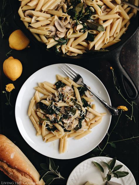 One Pan Brown Butter And Sage Pasta Living The Gourmet