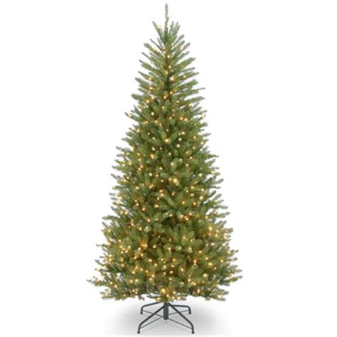 National Tree Pre Lit 7 12 Dunhill Slim Fir Hinged Artificial