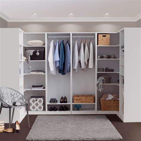 Flexi Storage White 6 Shelf Corner Walk In Wardrobe Unit Bunnings