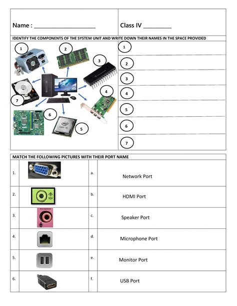 34 Label The Parts Of A Computer Worksheet Labels 2021