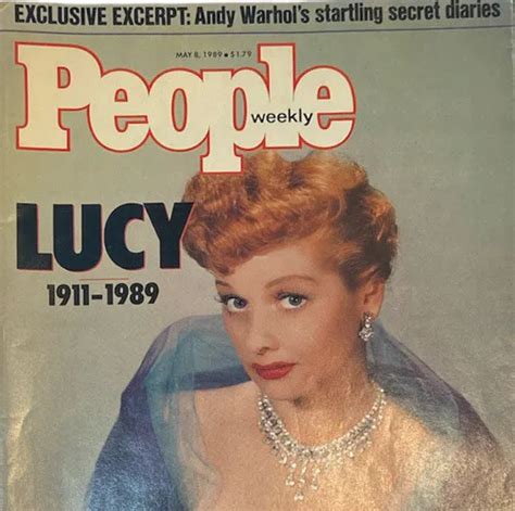 People Lucy 1911 1989 Andy Warhols Secret Diaries No Label May 8