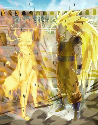 Commission Goku Vs Naruto By Kyubisharingan On Deviantart Naruto Vs