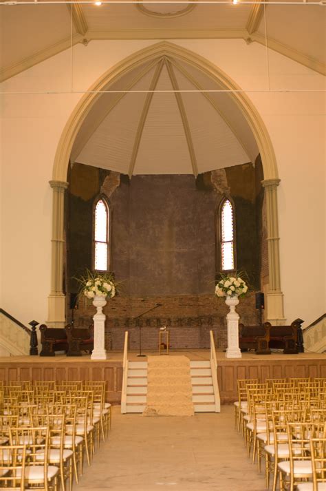 Many orders ship within 24 hours! Simple Wedding Ceremony using our Gold Chiavari Chairs ...