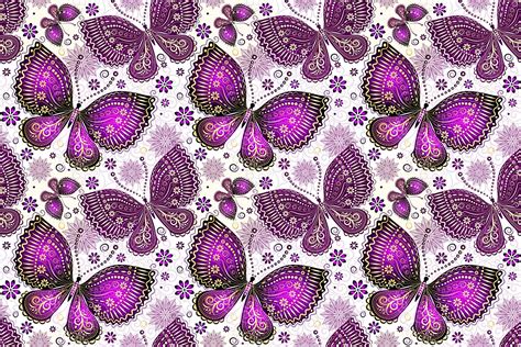 Purple Butterfly Wallpaper In Purple Butterfly