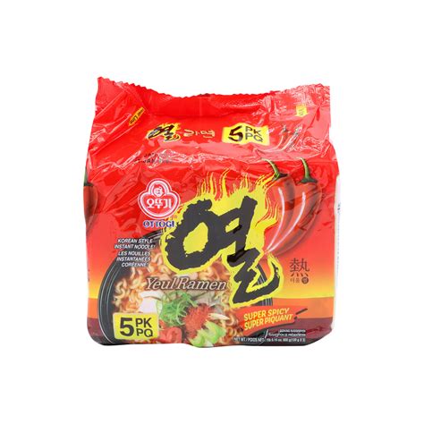 Ottogi Korean Style Noodle 120gx5 Yeul Ramen Extra Spicy