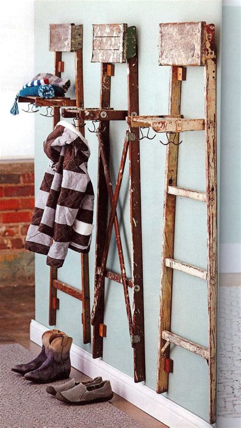 Simple hanging planter project idea. Repurposed Ladder Decor Ideas That You Will Love