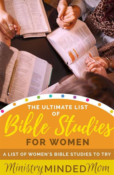 The Ultimate List Of Bible Studies For Women Bible Study Lessons