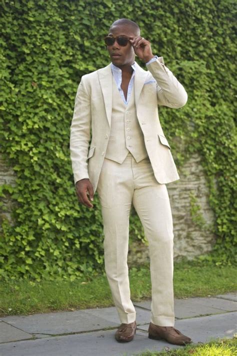 Men Linen Suits Men Suits Ivory Piece Line Suits Two Etsy