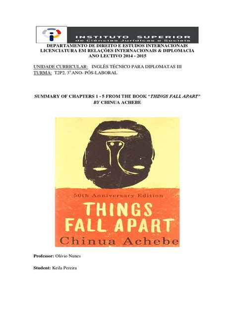 The outcome of the clash between native and british powers was already known; Summary Things Fall Apart (chapter 1-5) | Fiction & Literature