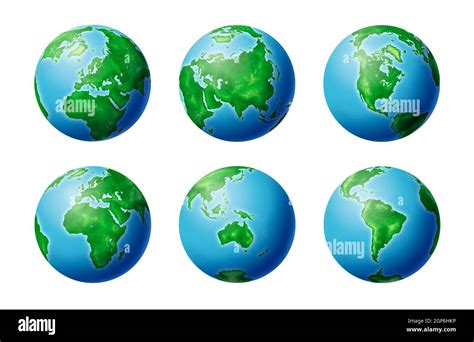 Earth Globe World Map Stock Photo Alamy