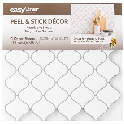 Easyliner Brand Contact Paper Peel And Stick 10 In X 10 In Décor Sheets