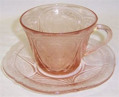 Hazel Atlas Depression Glass Pink Royal Lace Tea Or Coffee Cup Etsy
