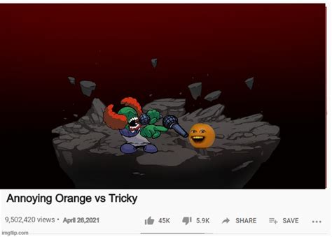 Annoying Orange Vs Tricky Imgflip