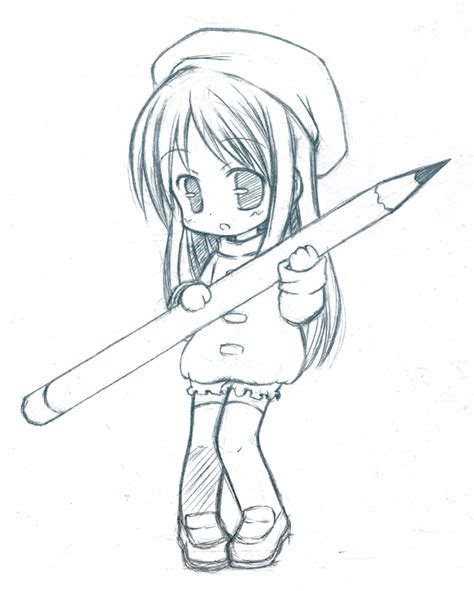 Chibidrawings Chibi Pencil Cleared By Catplus On Deviantart Chibi