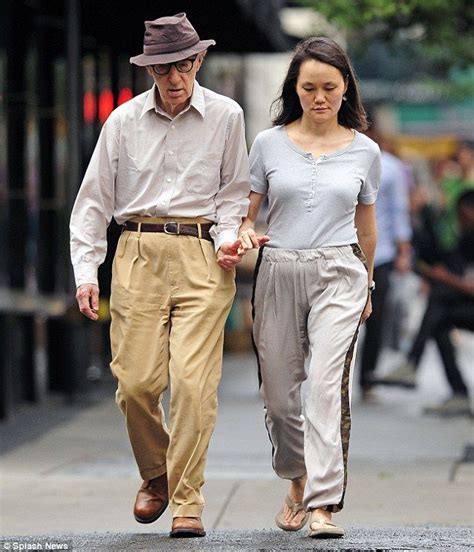 still going strong woody allen shows some hollywood marriages can last as he strolls hand in