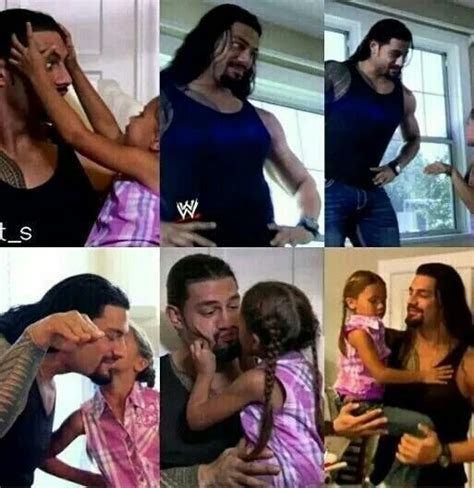 Roman Reigns With His Daughter Joelle Roman Reigns Daughter Roman
