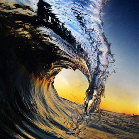 Curl At Sunset Water Waves Ocean Waves Ciel Pure Fun Eternal Summer