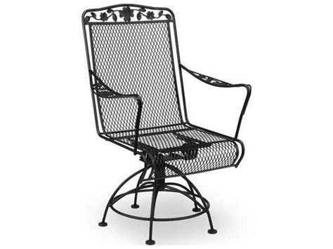 Shop wayfair for the best wrought iron outdoor chairs. Meadowcraft Dogwood Wrought Iron Swivel Rocker Dining Arm ...