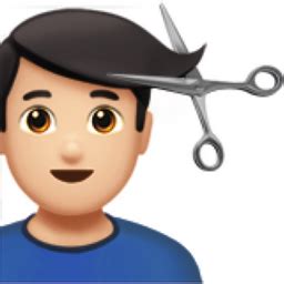 Check spelling or type a new query. Man Getting Haircut: Light Skin Tone Emoji (U+1F487, U+ ...