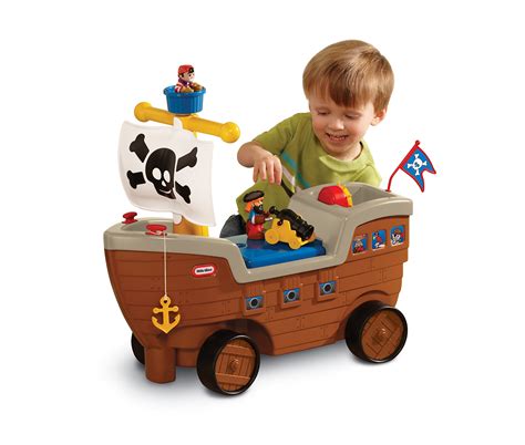 Little Tikes 2 In 1 Pirate Ship Ride On Toy And Playset Kids Ride On