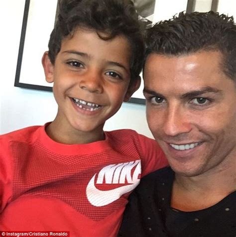 Cristiano Ronaldo Shares Sweet Snap Of Five Year Old Son Perfecting His
