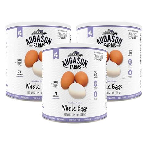 Augason Farms Emergency Dried Whole Egg Mix 3 Pack