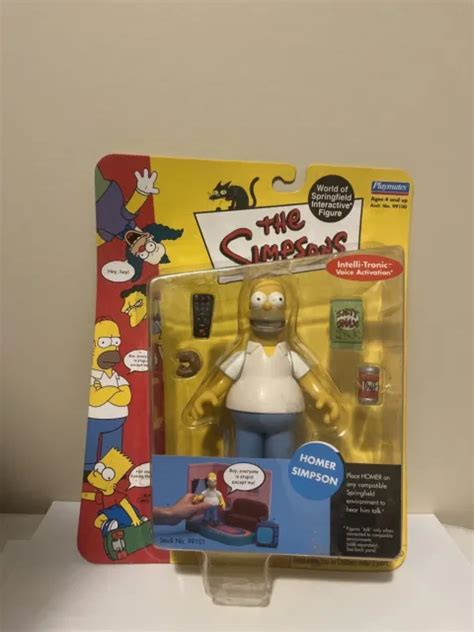 The Simpsons Homer Simpson World Of Springfield Figure Series 1 Playmates 1499 Picclick