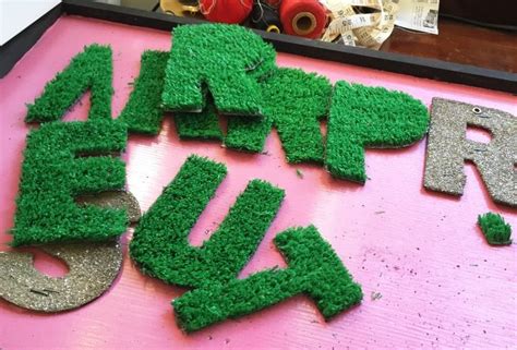 Michael's sells wooden blocks that are perfect for this diy. DIY - Grass Letter Sign | Letter wall art and Astroturf