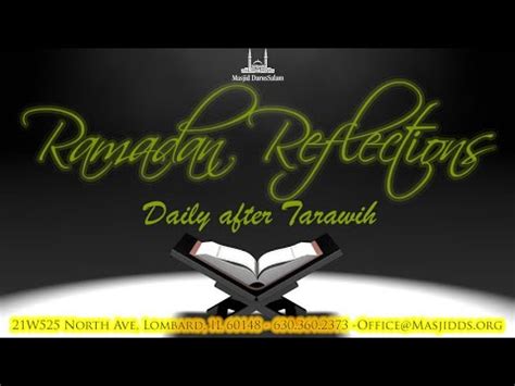 Ramadan 5 Ramadan Reflections May 9 2019 YouTube